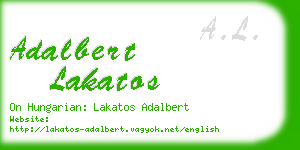 adalbert lakatos business card